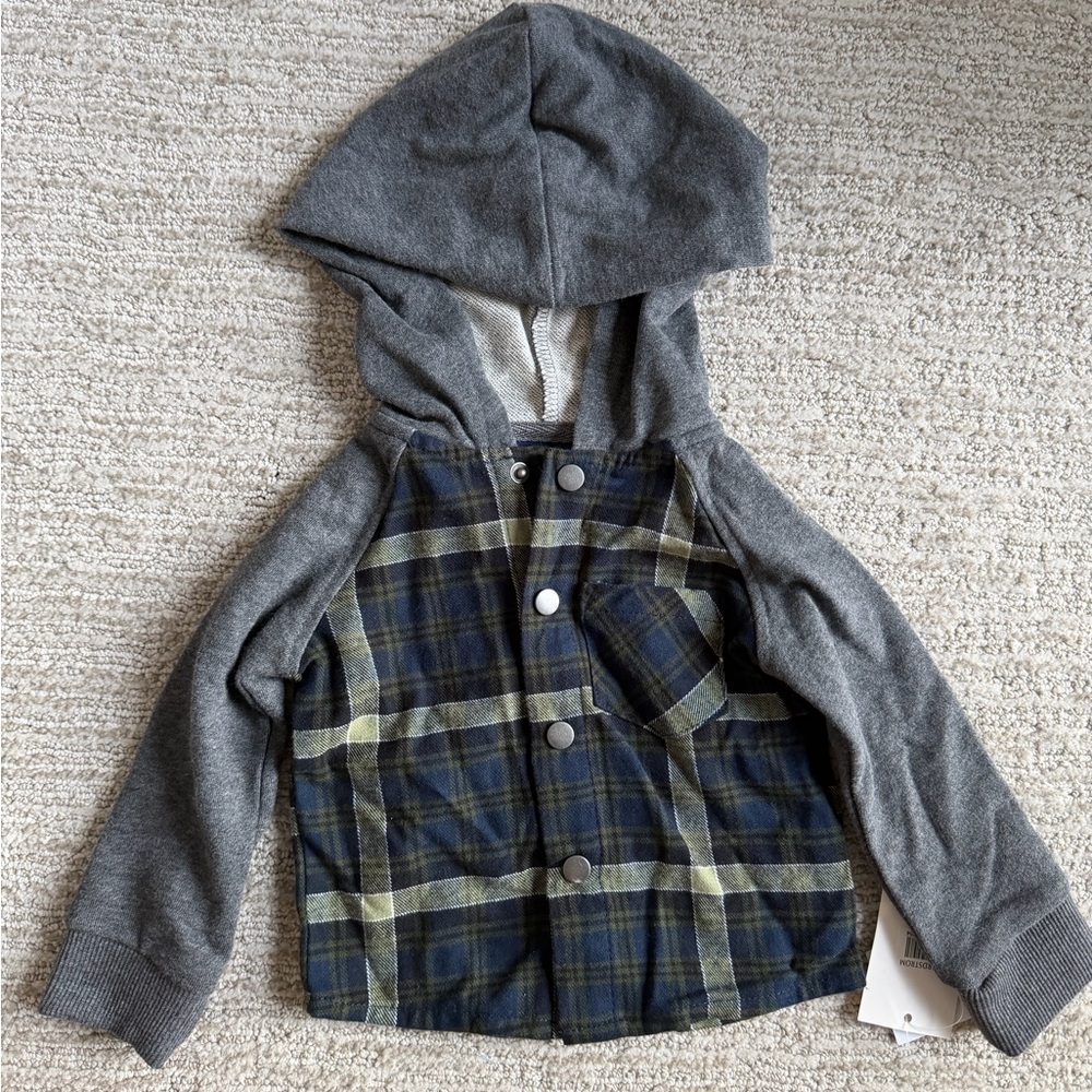 Andy & Evan Green and Blue Plaid Jacket